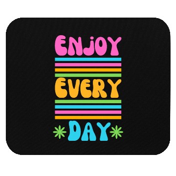 Discover Colorful Retro Happiness Design Mouse Pads