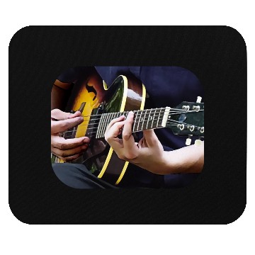 Discover Playing Guitar Mouse Pads
