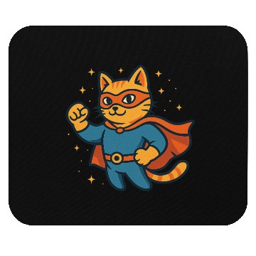 Discover Martial Arts Cat Superhero Design Mouse Pads