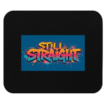 Discover Still Straight Yellow Teal Gradient Mouse Pads