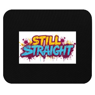 Discover Still Straight Yellow and Teal Mouse Pads