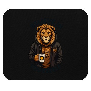 Discover Believe In Yourself: Urban Lion King Mouse Pads