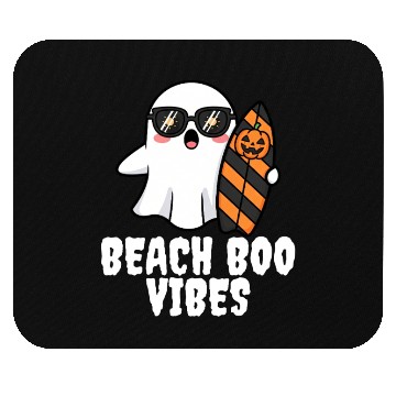 Discover BEACH BOO VIBES - GHOST HALLOWEEN Mouse Pads