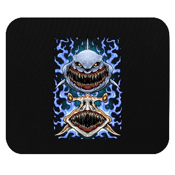Discover Shark art design Mouse Pads