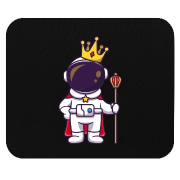 Discover Astronaut Royal Space Commander Cartoon Design Mouse Pads