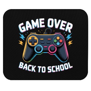 Discover Game Over Back to School – Funny Gamer Design Mouse Pads
