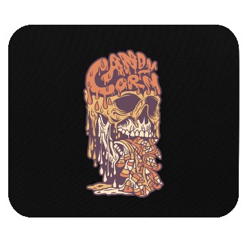 Discover Candy Corn Skull Mouse Pads
