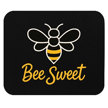 Discover Bee Sweet Motivational Graphic Design Mouse Pads