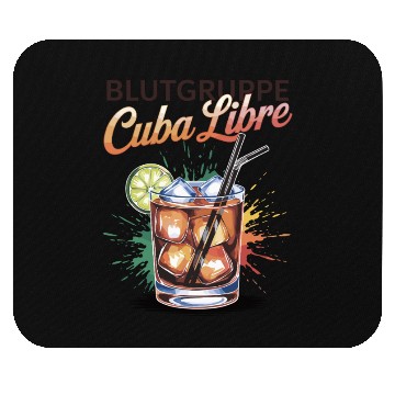 Discover Blutgruppe Cuba Libre Cocktail Bartender Mouse Pads
