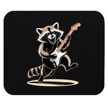 Discover Raccoon Electric Guitar Mouse Pads