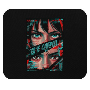 Discover Cyberpunk Eyes Art Print Mouse Pads