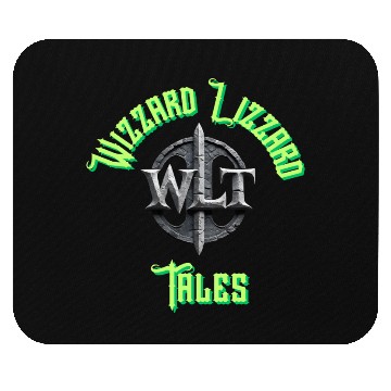 Discover Wizard Emblem with Sword and Magic Circle Mouse Pads