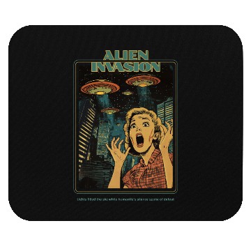 Discover Alien Invasion Mouse Pads