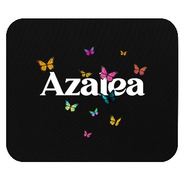 Discover AZALEA - beautiful girl name with cute butterflies Mouse Pads