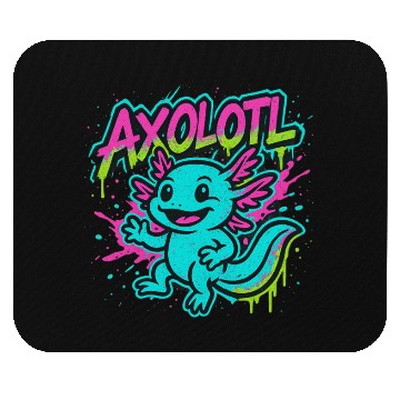 Discover Street Art Style Axolotl Mouse Pads