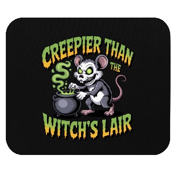 Discover Creepy Mouse Witch Lore Mouse Pads
