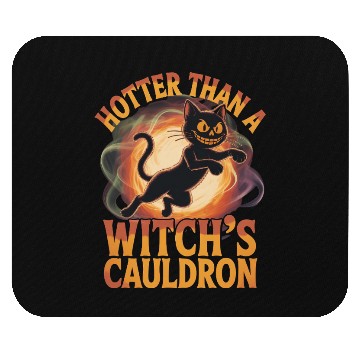 Discover Whimsical Cat Witch Cauldron Mouse Pads
