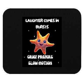 Discover Whimsical Starfish with Playful Quotes Mouse Pads
