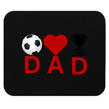 Discover Soccer Love Dad Crown Design – Father’s Day Gift Mouse Pads