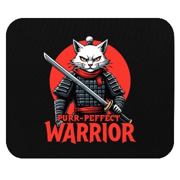 Discover Purr-Perfect Warrior Cat Design Mouse Pads