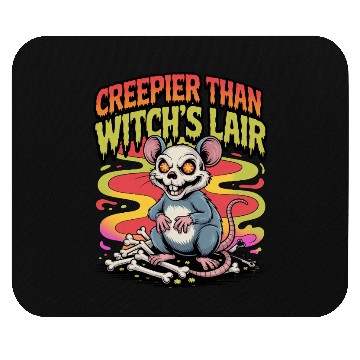 Discover Creepy Mouse with Wicked Eyes Design Mouse Pads