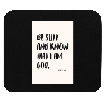 Discover Psalm 46 Minimalist Christian poster Mouse Pads