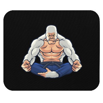 Discover Armored Gorilla Meditation - Yoga Mouse Pads