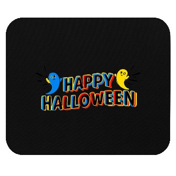 Discover Colorful Happy Halloween Cartoon Design Mouse Pads