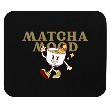 Discover Matcha Mood Tea Cartoon Design  Mouse Pads