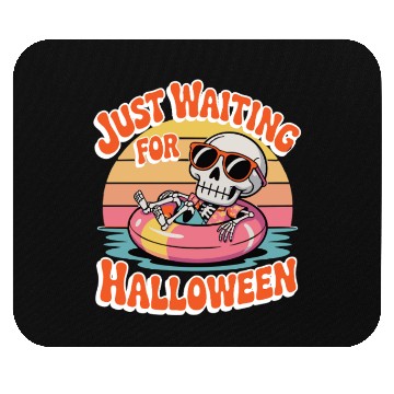 Discover Chill Skeleton Halloween Vibes Mouse Pads