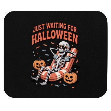 Discover Relaxing Skeleton Halloween Mood Mouse Pads