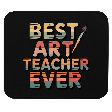 Discover Retro Best Art Teacher Ever  Mouse Pads