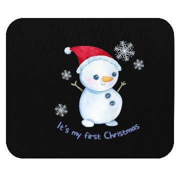 Discover First Christmas Snowman  Mouse Pads