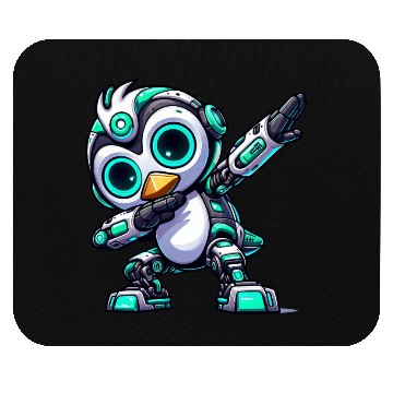 Discover Cool penguin robot cyborg mech astronaut dab Mouse Pads
