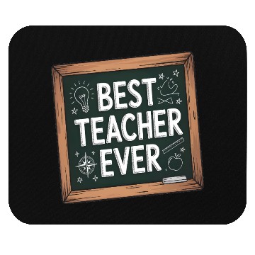 Discover Best Teacher Ever Chalkboard Teachers Gift Mouse Pads