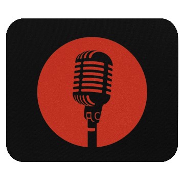 Discover Retro Microphone in Red Circle – Vintage Music  Mouse Pads