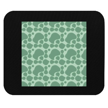 Discover Abstract Leaf Pattern in Mint Green Mouse Pads