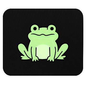 Discover Lime Green Cartoon Frog Design Mouse Pads