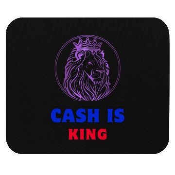 Discover Royal Lion Crest with Crown and Bold Text Mouse Pads