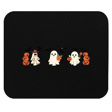 Discover Spooky Crew Bring Flower and Pumpkin Mouse Pads