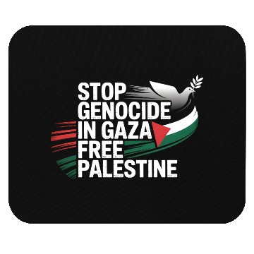 Discover Free Palestine Now – End Genocide in Gaza Mouse Pads