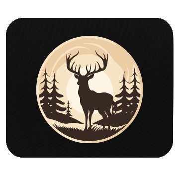 Discover Majestic Deer in the Wilderness Mouse Pads