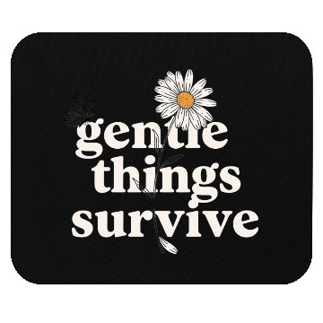 Discover Gentle Survival Daisy Design Mouse Pads