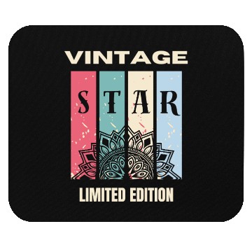 Discover Vintage Star Mandala Limited Edition Mouse Pads