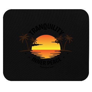 Discover Serene Tropical Sunset Vibes Ocean Horizon Mouse Pads