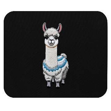Discover Peruvian Llama Red White National Flag Design Mouse Pads