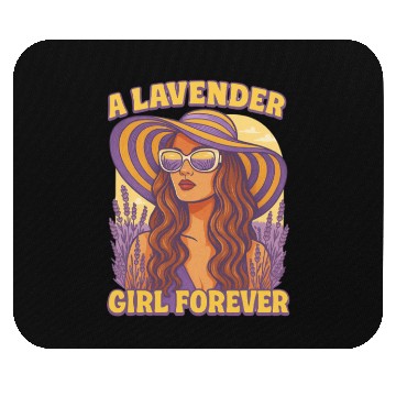 Discover lavender girl Mouse Pads