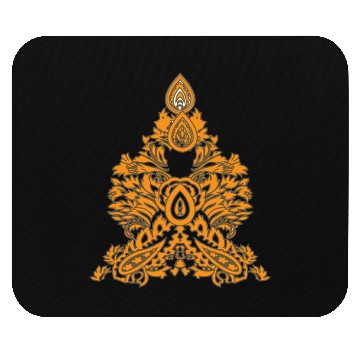 Discover Boho Paisley Triangle • Ethnic Floral Vibe Mouse Pads