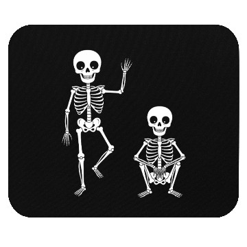 Discover Funny Halloween Skeleton Spooky Season Cute Ghost Mouse Pads