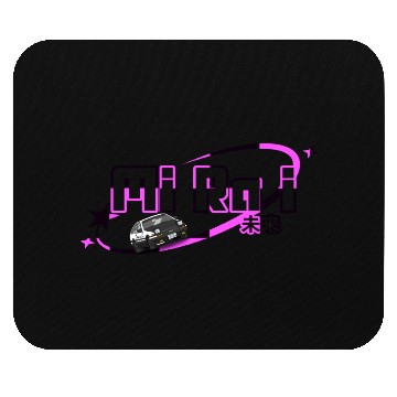 Discover Neon Drift Car Graphic Mouse Pads